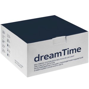 лампа-колонка dreamtime для пробуждения светом и музыкой, черная