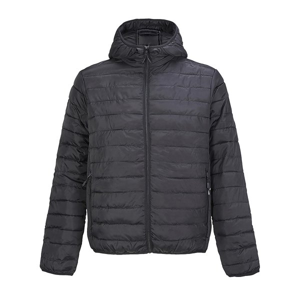 Куртка мужская "STREAM HOODED" 280 Т - Куртка мужская "STREAM HOODED", черный, 2XL, таффета 280 Т, 100% полиэстер