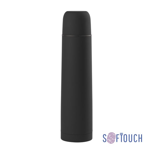 Термос "Родос", покрытие soft touch, 1 л. - Термос "Родос", покрытие soft touch, 1 л. черный
