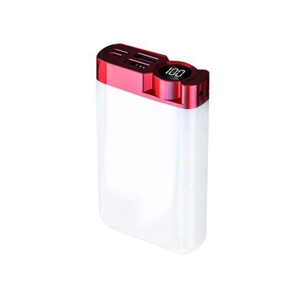 Внешний аккумулятор Strom, 10000 mAh - Внешний аккумулятор Strom, 10000 mAh, красный