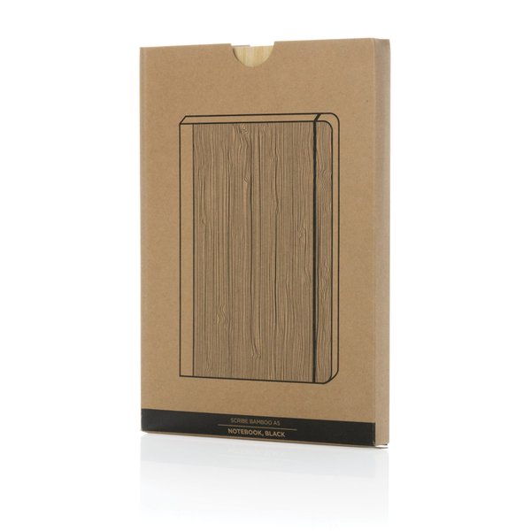 Блокнот Scribe с обложкой из бамбука, А5, 80 г/м² - Блокнот Scribe с обложкой из бамбука, А5, 80 г/м²