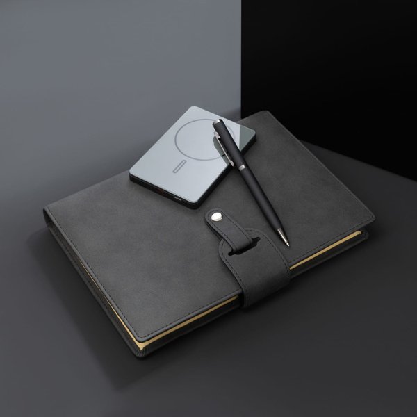 Внешний аккумулятор Оникс PD (Onyx PD) 5000mAh с функцией беспроводной зарядки 15W, серый