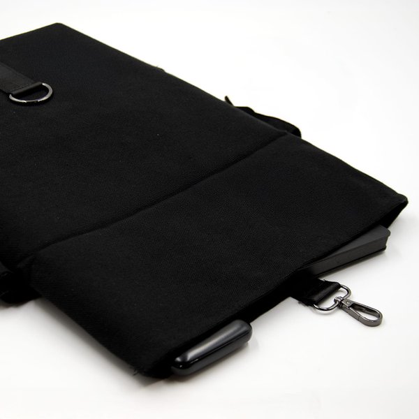 Шоппер Superbag Companion, с тремя отделениями, боковым креплением (карабин) и карманом - Шоппер Superbag Companion, с тремя отделениями, боковым креплением (карабин) и карманом (черный)