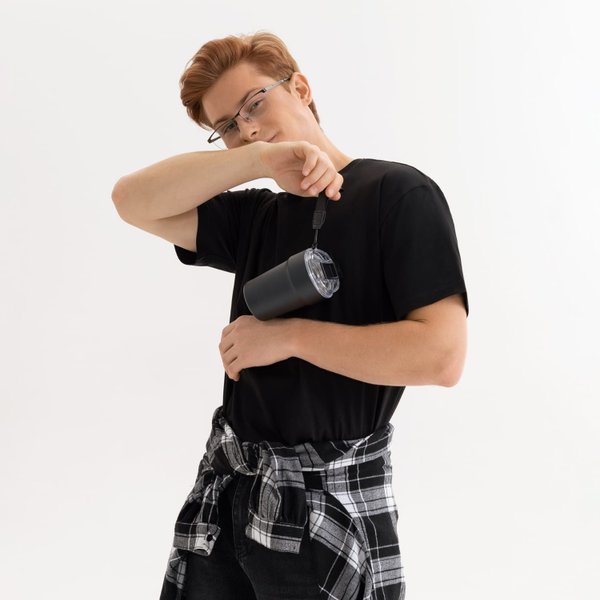 Футболка унисекс Крис (Kris), 150 гр., черная, размер XXL