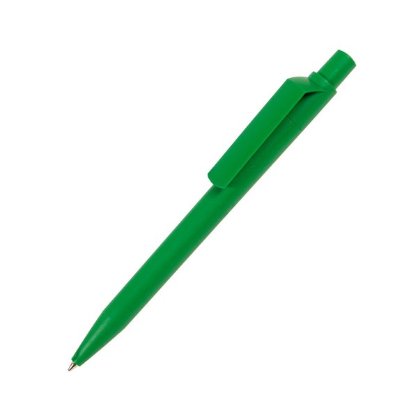 Ручка шариковая DOT, матовое покрытие - Ручка шариковая DOT, зеленый, матовое покрытие, пластик