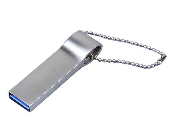 USB 3.0-флешка на 16 Гб с мини чипом и боковым отверстием для цепочки - USB 3.0-флешка на 16 Гб с мини чипом и боковым отверстием для цепочки