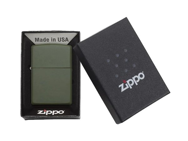 Зажигалка ZIPPO Classic с покрытием Green Matte - Зажигалка ZIPPO Classic с покрытием Green Matte