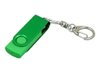 USB 2.0- флешка промо на 32 Гб с поворотным механизмом и однотонным металлическим клипом