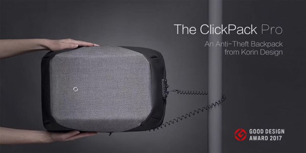 Рюкзак KORIN ClickPack Pro 46х34х16 см, комбинированный черный/серый - Рюкзак KORIN ClickPack Pro 46х34х16 см, комбинированный черный/серый