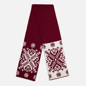 шарф wintertude m, красный с белым