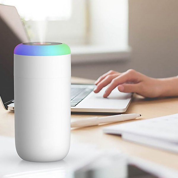 Светодиодный USB увлажнитель Огайо, белый - Светодиодный USB увлажнитель Огайо, белый