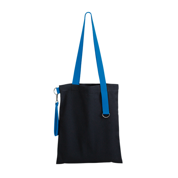 Шоппер Superbag black - Шоппер Superbag black (чёрный с голубым)