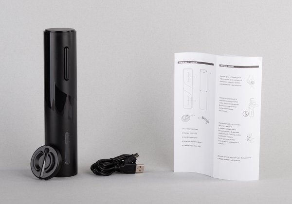 Штопор электрический "Кавист neo" с батареей, 500 mAh - Штопор электрический "Кавист neo" с батареей, 500 mAh черный