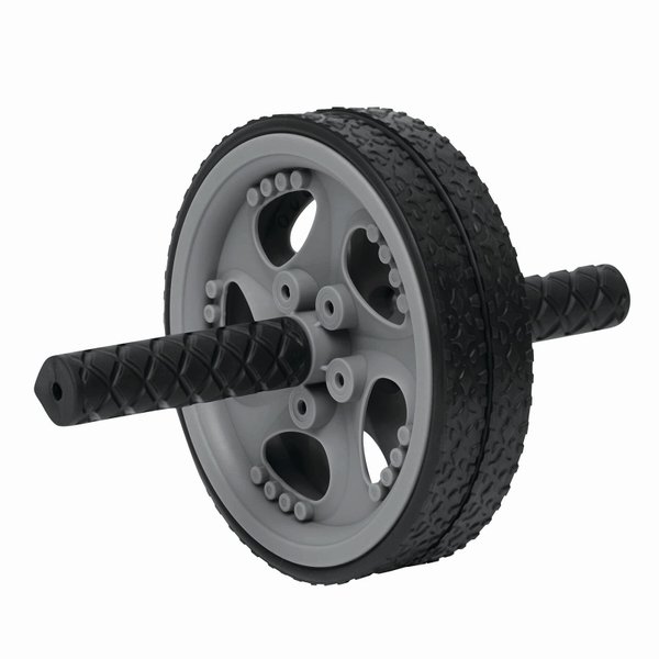 Тренажер для пресса SPORT WHEEL, черный, серый - Тренажер для пресса SPORT WHEEL, черный, серый