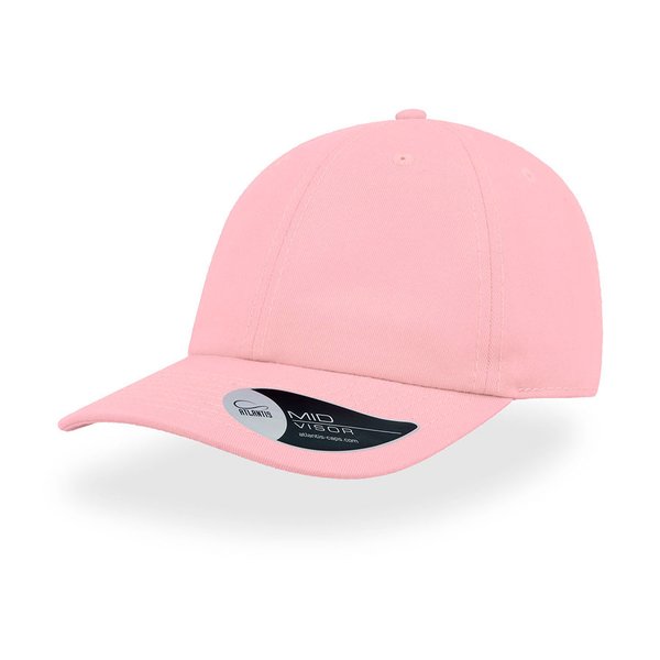 Бейсболка DAD HAT, 6 клиньев, металлическая застежка - Бейсболка "DAD HAT", 6 клиньев, металлическая застежка, розовый, 100% хлопок, 280 г/м2