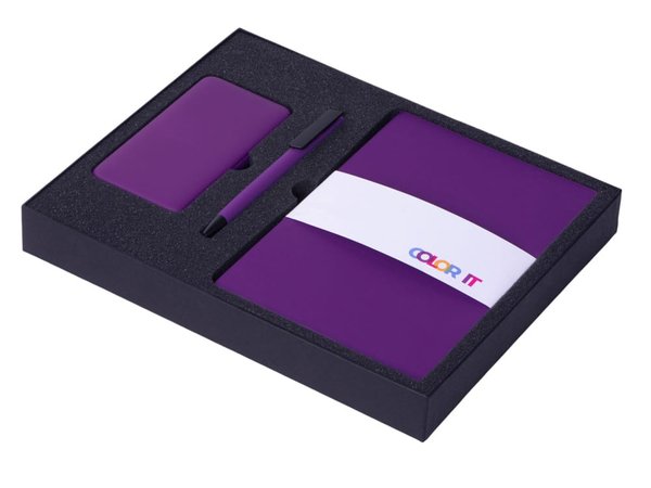 Подарочный набор «COLOR IT» c блокнотом, ручкой и повербанком, 5000 mAh - Подарочный набор «COLOR IT» c блокнотом, ручкой и повербанком, 5000 mAh