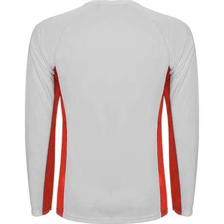 Спортивная футболка SHANGHAI L/S мужская - Спортивная футболка SHANGHAI L/S мужская, БЕЛЫЙ/КРАСНЫЙ L