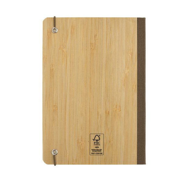 Блокнот Scribe с обложкой из бамбука, А5, 80 г/м² - Блокнот Scribe с обложкой из бамбука, А5, 80 г/м²