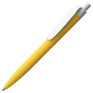 ручка шариковая prodir qs01 pmp-p, желтая с белым
