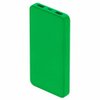 Внешний аккумулятор Polus, 10000 Mah, софт-тач покрытие, зеленый