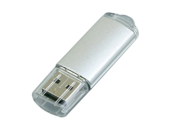 USB 2.0- флешка на 64 Гб с прозрачным колпачком - USB 2.0- флешка на 64 Гб с прозрачным колпачком