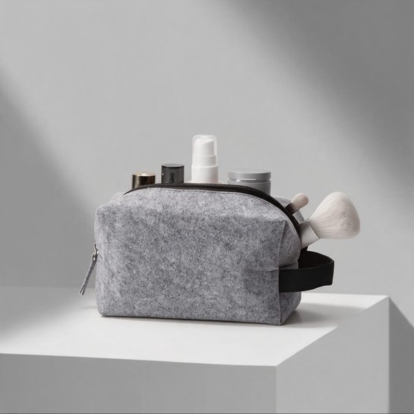 Косметичка из РПЕТ фетра с ручкой «Felt» - Косметичка из РПЕТ фетра с ручкой «Felt»