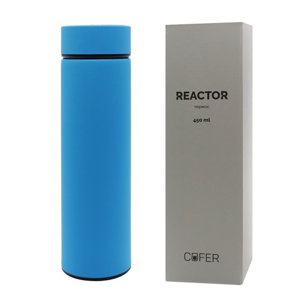 Термос Reactor софт-тач с датчиком температуры - Термос Reactor софт-тач с датчиком температуры (голубой)