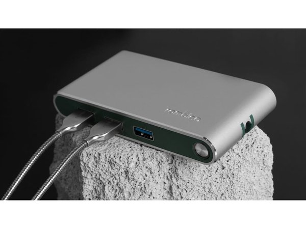 Хаб 8-в-1 Type-C «Hermes», USB 3.0 x 3, Type-C PD, HDMI, LAN, картридер - Хаб 8-в-1 Type-C «Hermes», USB 3.0 x 3, Type-C PD, HDMI, LAN, картридер