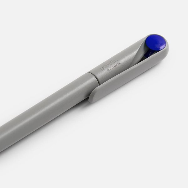 Ручка шариковая Prodir DS1 TMM Dot, серая с синим
