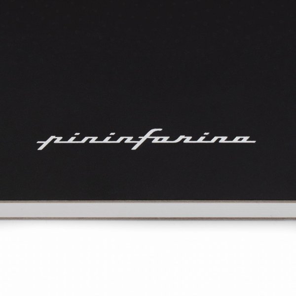 Блокнот линованный Pininfarina из каменной бумаги в твердой обложке, А5 - Блокнот линованный Pininfarina из каменной бумаги в твердой обложке, А5, черный