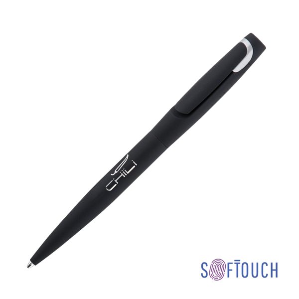Ручка шариковая "Saturn" покрытие soft touch - Ручка шариковая "Saturn" покрытие soft touch черный с серебристым