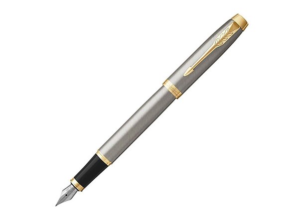 Ручка перьевая Parker «IM Metal Brushed Metal GT» - Ручка перьевая Parker «IM Metal Brushed Metal GT»