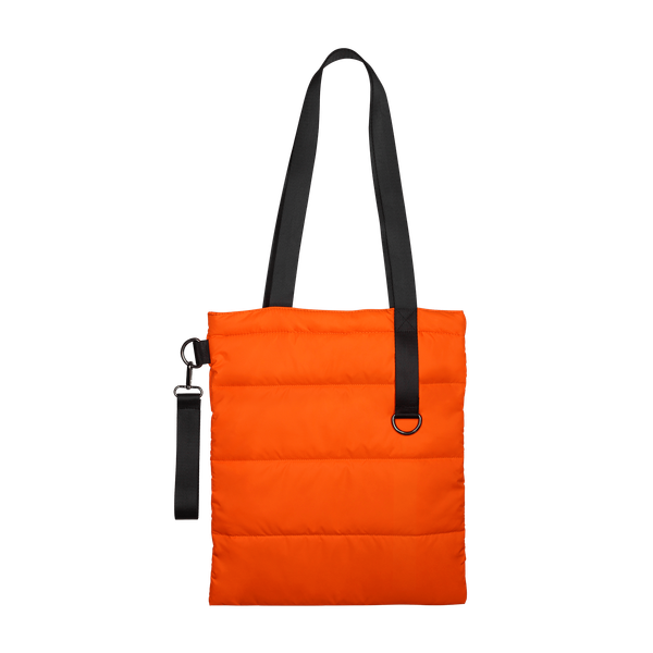 Шоппер Superbag Bubble, стёганый, без застёжки - Шоппер Superbag Bubble, стёганый, без застёжки (оранжевый с черным)