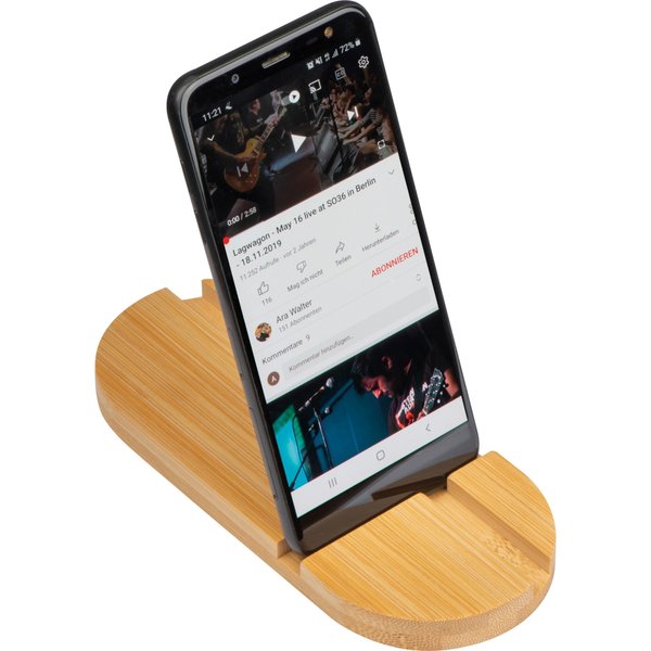 Бамбуковая подставка для планшета и смартфона - Бамбуковая подставка для планшета и смартфона