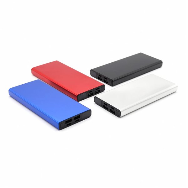 Внешний аккумулятор Höginn в металлическом корпусе, 10000mAh - Внешний аккумулятор Höginn в металлическом корпусе, 10000mAh, черный