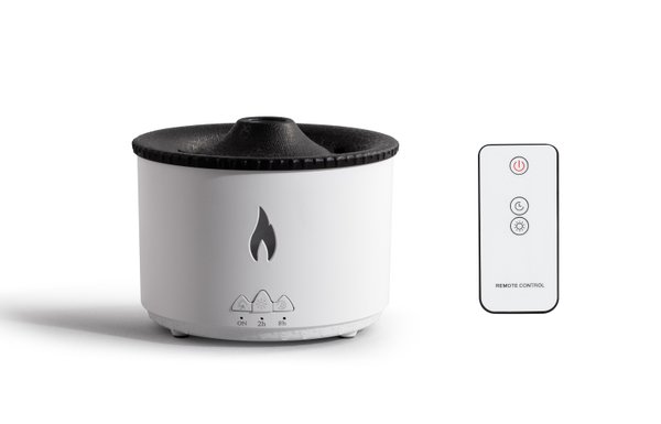 Увлажнитель воздуха "Smart Volcano"с пультом ДУ, функцией ароматерапии и интерьерной подсветкой - Увлажнитель воздуха "Smart Volcano"с пультом ДУ, функцией ароматерапии и интерьерной подсветкой белый с черным
