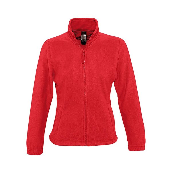 Толстовка женская флисовая NORTH WOMEN 300 - Толстовка женская "North Women", красный_2XL, 100% полиэстер, 300 г/м2