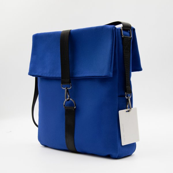 Шоппер Superbag Companion, с тремя отделениями, боковым креплением (карабин) и карманом - Шоппер Superbag Companion, с тремя отделениями, боковым креплением (карабин) и карманом (синий с черным)