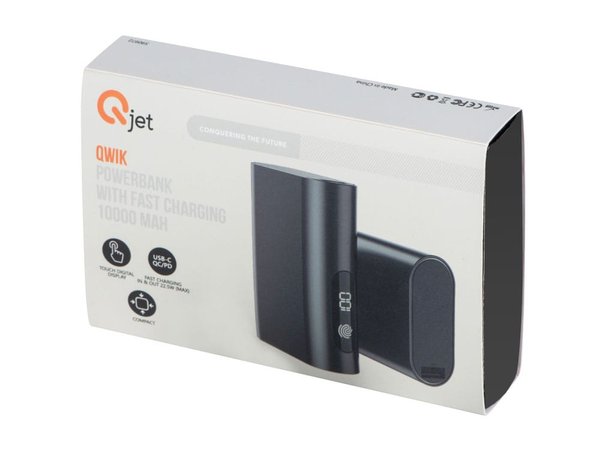 Внешний аккумулятор с быстрой зарядкой QC/PD «Qwik», 10000 мАч - Внешний аккумулятор с быстрой зарядкой QC/PD «Qwik», 10000 мАч