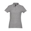 Поло женское PASSION, серый меланж, XL, 100% хлопок, 170 г/м2