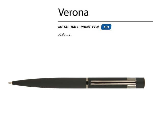 Ручка металлическая шариковая «Verona», софт-тач - Ручка металлическая шариковая «Verona», софт-тач