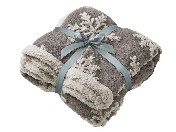 Плед Snowflake новогодний с капюшоном - Плед Snowflake новогодний с капюшоном