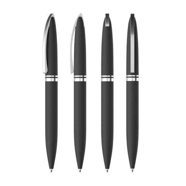 Ручка шариковая "Rocket", покрытие soft touch - Ручка шариковая "Rocket", покрытие soft touch черный