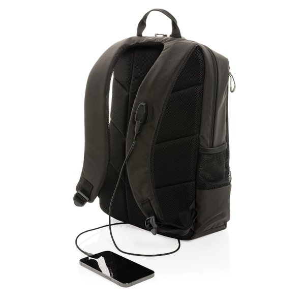 Рюкзак для ноутбука Impact Lima из rPET AWARETM, RFID, 15.6" - Рюкзак для ноутбука Impact Lima из rPET AWARETM, RFID, 15.6"