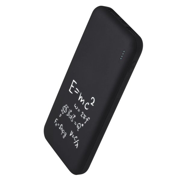 Внешний аккумулятор с подсветкой Люче (Luce) 10000 mAh, черный