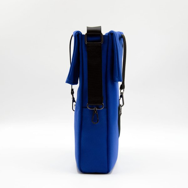 Шоппер Superbag Companion, с тремя отделениями, боковым креплением (карабин) и карманом - Шоппер Superbag Companion, с тремя отделениями, боковым креплением (карабин) и карманом (синий с черным)