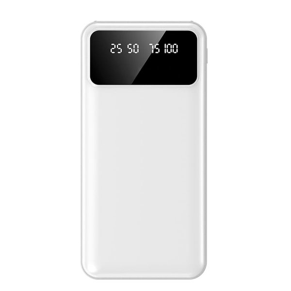 Внешний аккумулятор Dorado 10 000 mAh с фонариком - Внешний аккумулятор Dorado 10 000 mAh с фонариком, белый