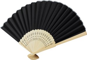 складной веер bamboo cool черный