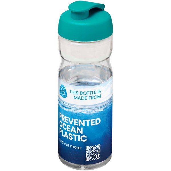 Спортивная бутылка H2O Active® Eco Base 650 мл с откидной крышкой - Спортивная бутылка H2O Active® Eco Base 650 мл с откидной крышкой