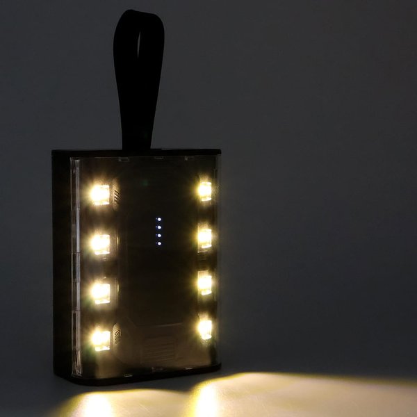 Внешний аккумулятор Courage, 5000 Mah, черный - Внешний аккумулятор Courage, 5000 Mah, черный